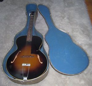 1956 GIBSON L-48 SUNBURST GUITAR WITH CASE