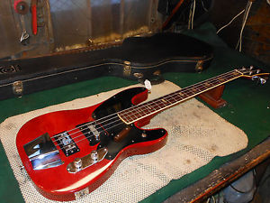 1970's Vintage Ampeg Bass Guitar Jazz precision Minty Cherry Finish Plays amazin