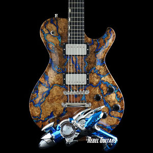 Knaggs Guitars Steve Stevens SSC Spalt Maple with Lapis Stone Inlay