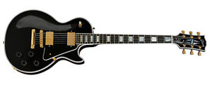 Guitarra eléctrica Gibson Les Paul Custom Chrome Hardware Ebony 2012