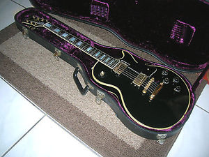 Gibson VINTAGE 1974 Les Paul Custom Original No Breaks Super Clean Black Ebony