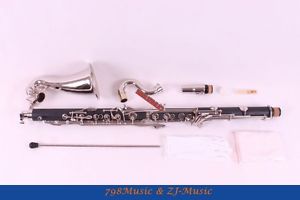 (Low .E ) Bass Clarinet Bb Key Hard Bakelite Body Nickel Plated
