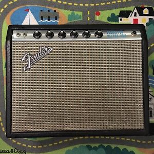 Vintage 1969 Silverface Fender Princeton Reverb Amp Amplifier
