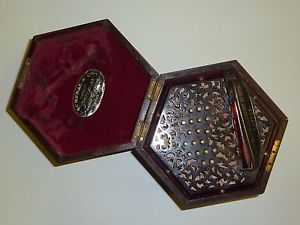 Antique Lachenal concertina 39 buttons in rosewood case