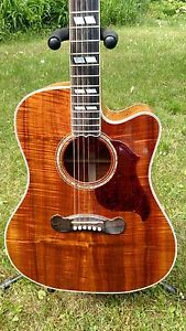 Gibson Songwriter Deluxe Koa EC Custom Shop Acoustic-Electric Guitar Made in USA