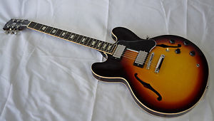 Gibson ES-335 Sunset Burst Electric Guitar Hand-crafted Memphis USA Figured