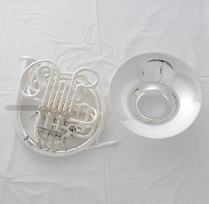 Professional New 103 Model Silver Plated Double French Horn F/Bb Tone With Case