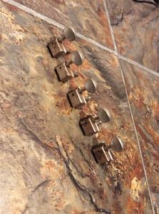 Vintage 1952 Fender Blackguard Telecaster Kluson No Line PAT APPLD Tuner Set