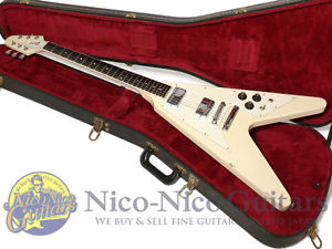 Gibson 1981 Flying V White VG condition w/OHC EMS Shipping Tracking Number