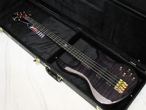DEAN Edge PRO 4-string BASS guitar NEW Trans Black w/HARD CASE - Neck-through