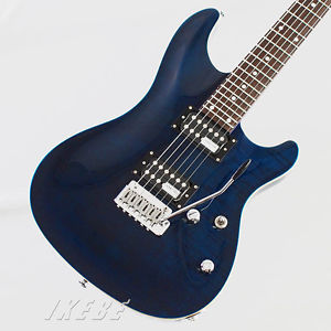 SCHECTER RJ Series RJ-1-24-VTR See-Thru Blue Free Shipping From Japan #A93