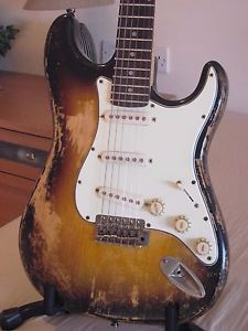 Relic Stratocaster Stainless Steel Frets Bone Nut Kinman Blues pickups shielded