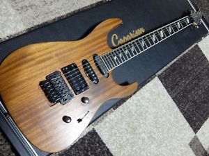 Used! Caparison Dellinger II 2 Guitar Mahogany Body Oiled Finish w/Hardcase
