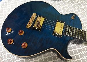Eastman El Rey III Semi-Hollow Body Electric Guitar Transparent Blue Finish #703
