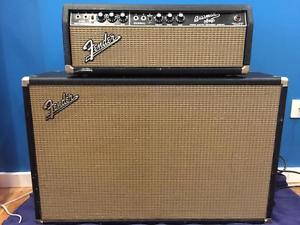 1965 Fender Bassman Piggyback Amplifier with Matching 2x12 Speaker Cabinet
