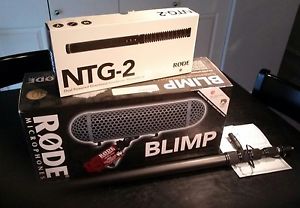 RODE NTG-2 & BLIMP 2 Condenser Shotgun Microphone Package NTG2 9' shotgun Pole