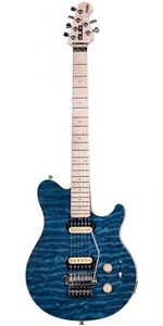 NEW MUSIC MAN SUB Series AX4 Translucent Blue (TBL) guitar From JAPAN/456