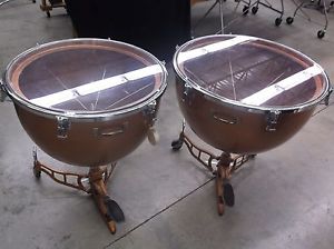 Vintage Slingerland Fiberglass Bowl Timpani 26" & 29"