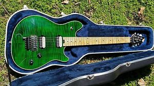 Peavey Evh Wolfgang Standard Deluxe Electric Guitar Trans Maple Flame Top Green