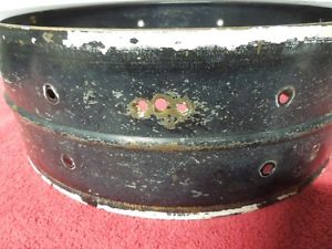 VINTAGE Leedy LUDWIG BLACK BEAUTY 1920'S 1930'S SNARE drum Brass nickel enamel
