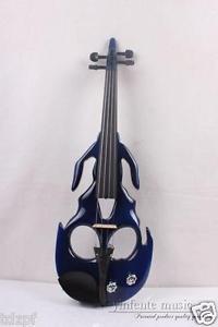 4/4 Electric Violin Spruce wood body powerful Sound Skull Shape popular #1814