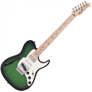 Fret-King Country Squire Semitone Special - Ash Green Burst