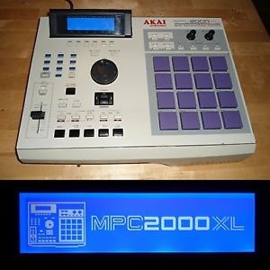 CUSTOM Akai MPC 2000XL w/PURPLE LEDs/FAT PADS NEW LCD 1GB CF Drive MAXED RAM