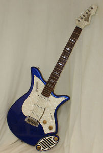 Italia Monza w/ removable amp  - Blue Sparkle