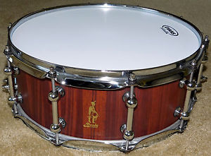 Brady Jarrah Block Satin Snare Drum*5.5x14*2005*Mint*FREE SHIPPING*