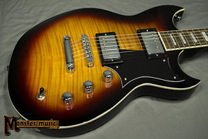 Reverend Sensei HB FM 2017 3-Tone Burst Flame Maple