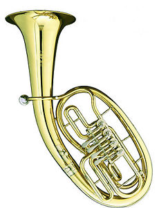 B&S 3033/2 Bb Tenorhorn, 4 Ventile Goldmessing Aussteller Garantie*