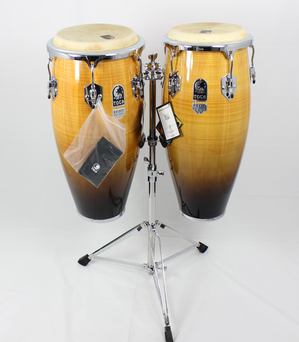 Toca Wood Conga Set Elite Pro in Natural Fade