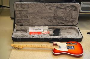 Fender American Elite Telecaster Electric Guitar Aged Cherry Burst 2015 w/ OHSC