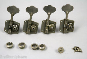 1958-1965 FENDER PRECISION OR JAZZ BASS GUITAR TUNERS USA PRE CBS 1959 KEYS