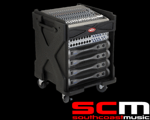 RRP$999 SKB SKB19-1010 GIG RIG MIXER STAND AND RACK HARD CASE TOURING PERFORMANC