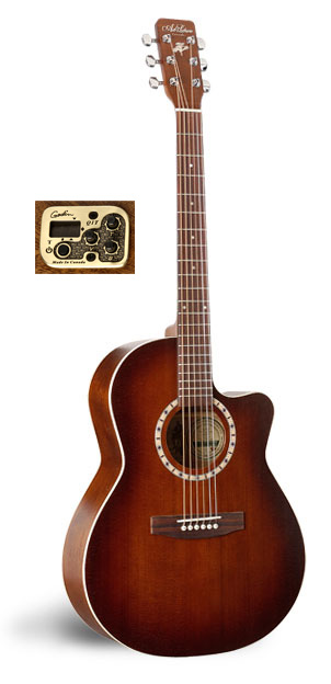 ART & LUTHERIE FOLK CUTAWAY GUITARE FOLK ELECTRO ANTIQUE BURST