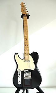 LEFT HANDED AMERICAN FENDER TELECASTER 2016 - BLACK + UPGRADES