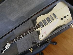 FIREBIRD white, 3 mini humbuckers w hardshell case EXCELLENT by Dillion Lefty