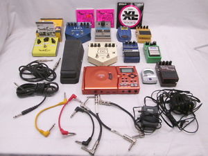 Ibanez Fuzz Dunlop & Other Guitar Pedals, Strings and Cords 25 Pieces MUST SEE