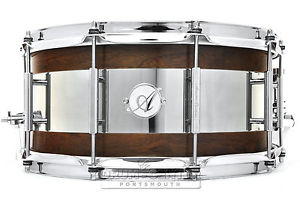 Acoutin Ply Walnut/Stainless Steel Snare Drum 14x6.5