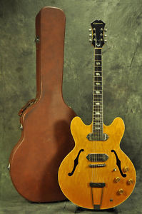 Vintage 1987 Epiphone CASINO Electric Guitar Natural w/ Hard Case made in Japan