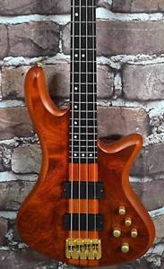 Schecter Stiletto Studio-4 Electric Bass Guitar EMG Active Pups Grovers