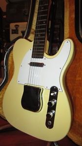 Vintage Clean And All Original Circa 1971 Aria Telecaster Copy White W/ OHSC
