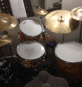 Vintage Gretsch Round Badge Drum Kit With 1980's Bass Drum. Charlie Watts Style!