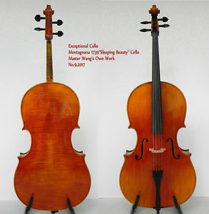 Exceptional Cello!Montagnana1739 Sleeping Beauty Cello!Master's Own Work No.9
