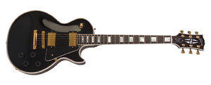 Guitarra eléctrica Gibson Les Paul Custom Ebony Gold Hardware