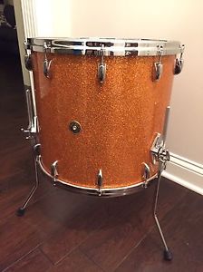 Gretsch USA Custom 18" X 16" Floor Tom Drum Gold Glass MINT FREE SHIPPING !