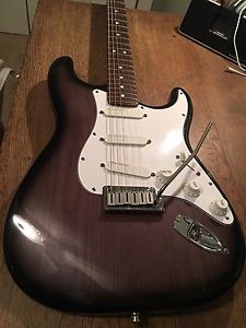 92' Fender Strat Plus Deluxe Ebony Frost Lace Ash Schaller Wilkie Hipshot