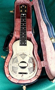 "National" - Style 3 Resonator ukulele..14" scale... .Custom "Floral" design