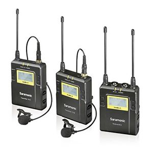 Saramonic UWMIC9 96-Channel Digital UHF Wireless Lavalier Microphone System with